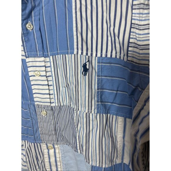 Polo Ralph Lauren Mens patchwork button down shirt size M - Picture 3 of 4